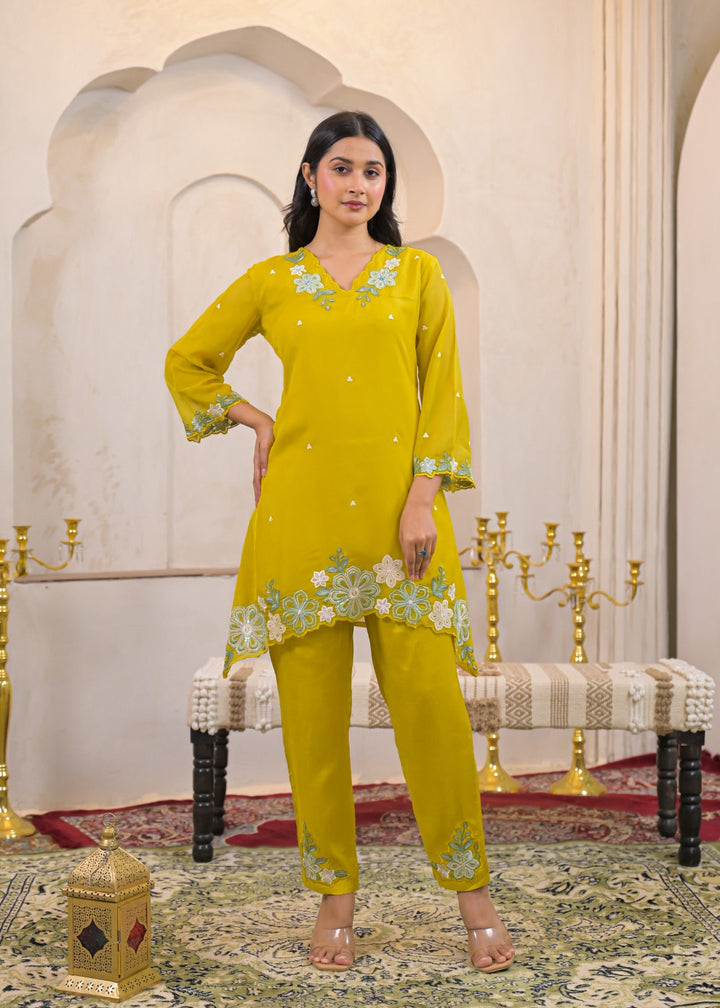 Tanishk Corn Embroidery Co-ord set