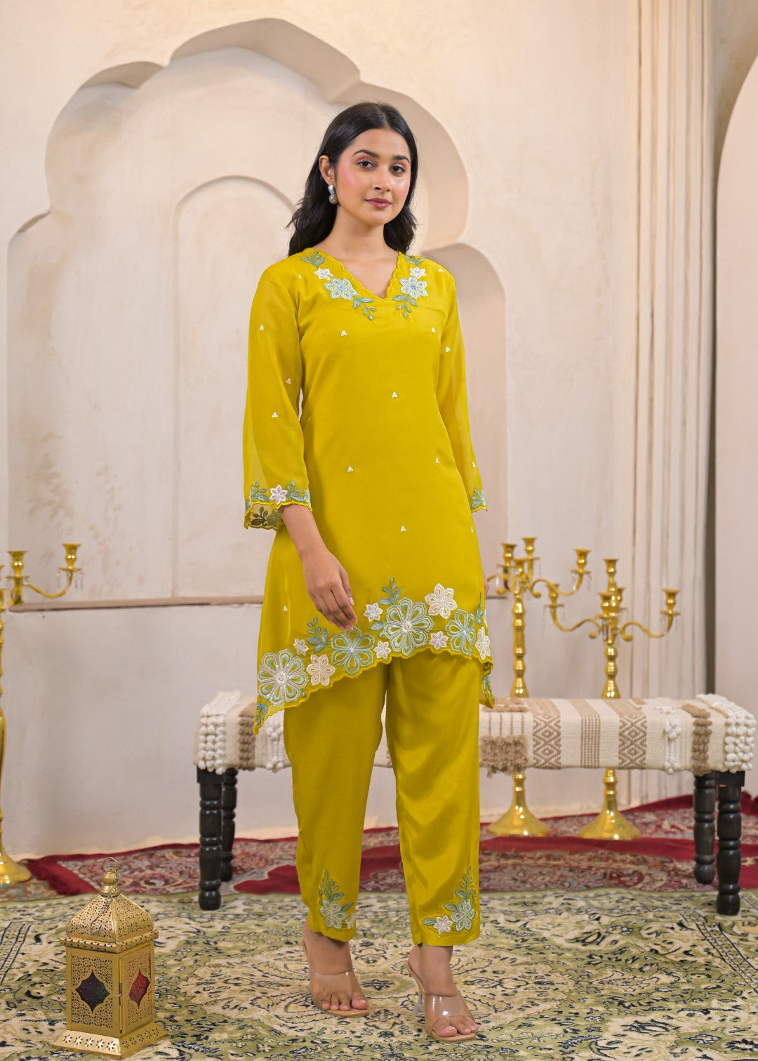 Tanishk Corn Embroidery Co-ord set