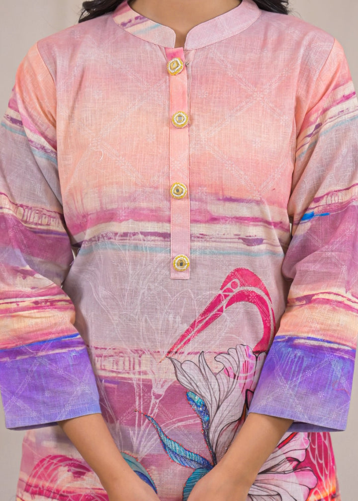 Shanti Softpink Printed cotton Co-ord Set