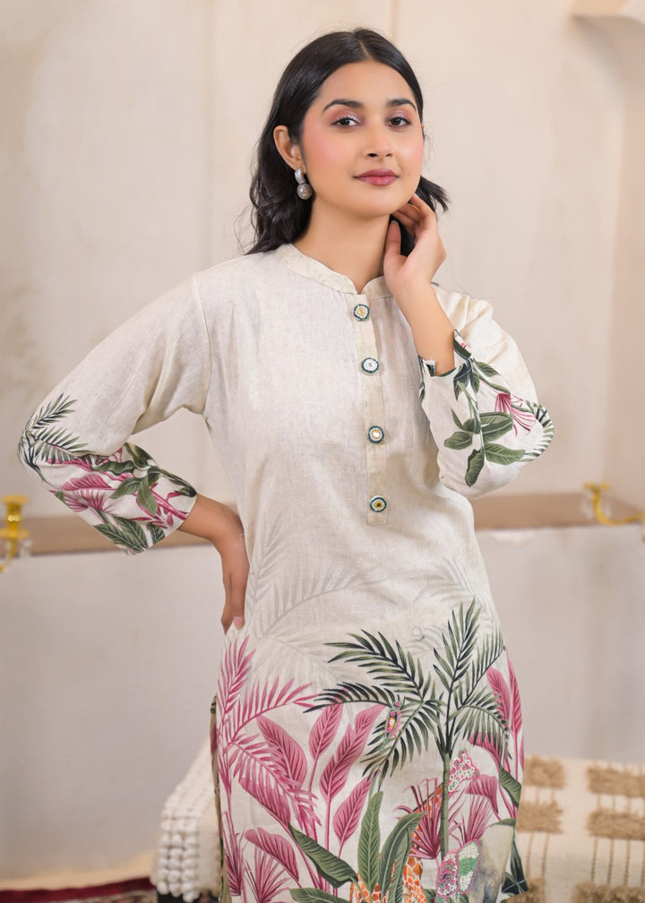 Shanti Fauna Printed Work Co-ord Set