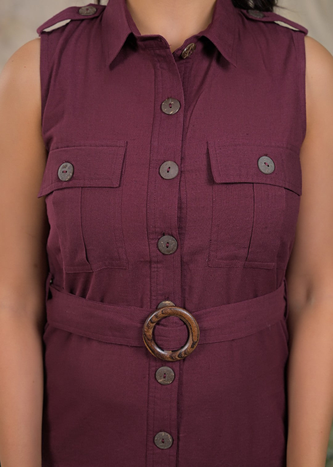 Ridhika mulberry cotton dress