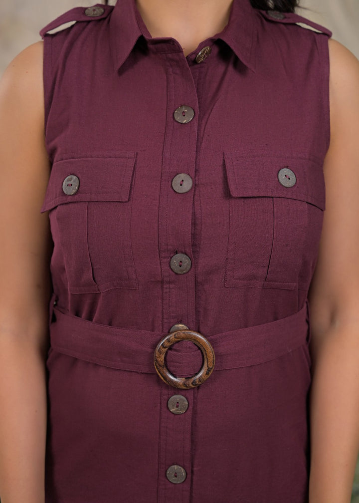 Ridhika mulberry cotton dress