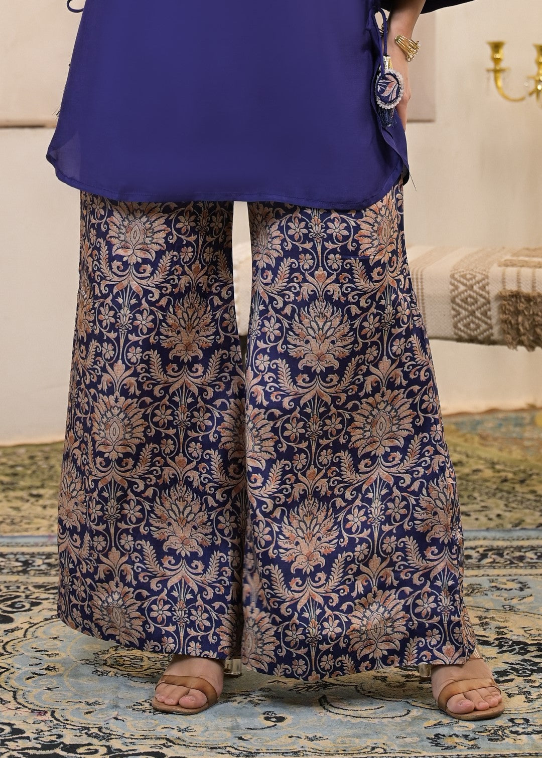 Sera hibis embroidery premium co-ord set