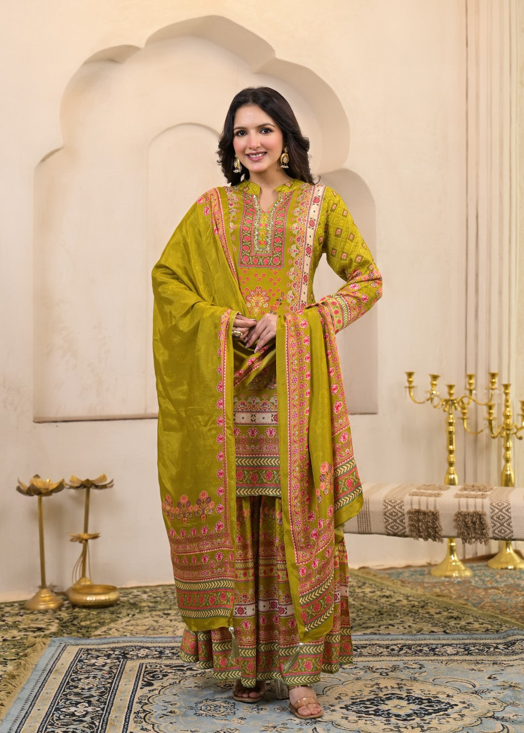 Kara Sahara Full Work Sharara Set