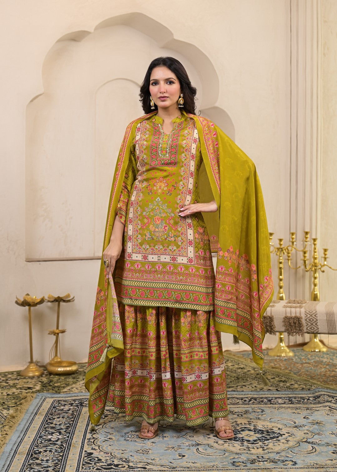Kara Sahara Full Work Sharara Set