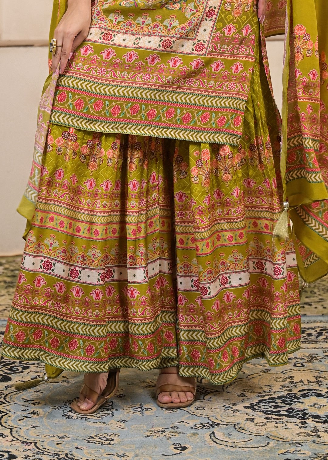 Kara Sahara Full Work Sharara Set