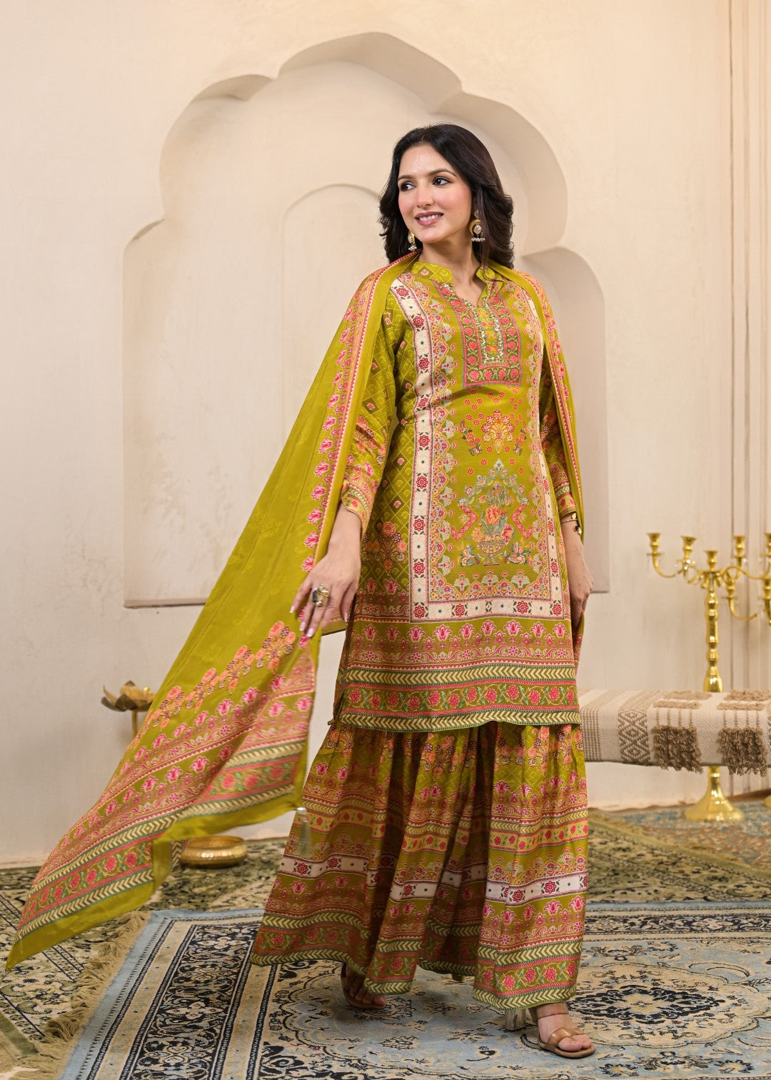 Kara Sahara Full Work Sharara Set