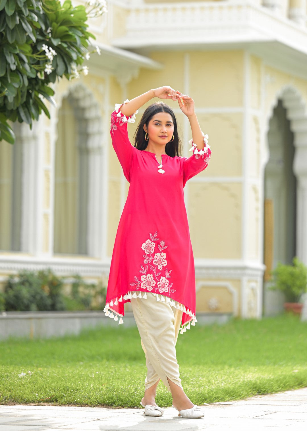 Kara cameo embroidery co-ord set