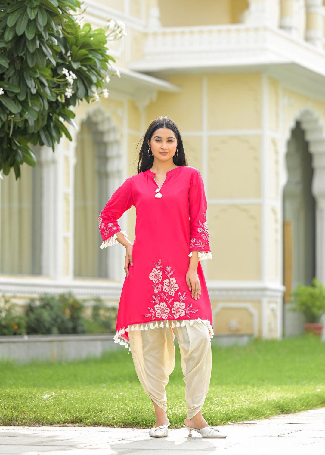 Kara cameo embroidery co-ord set