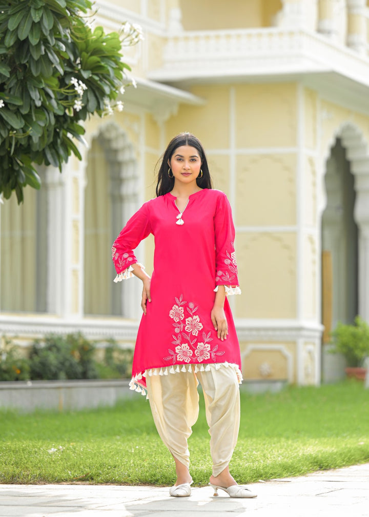 Kara cameo embroidery co-ord set