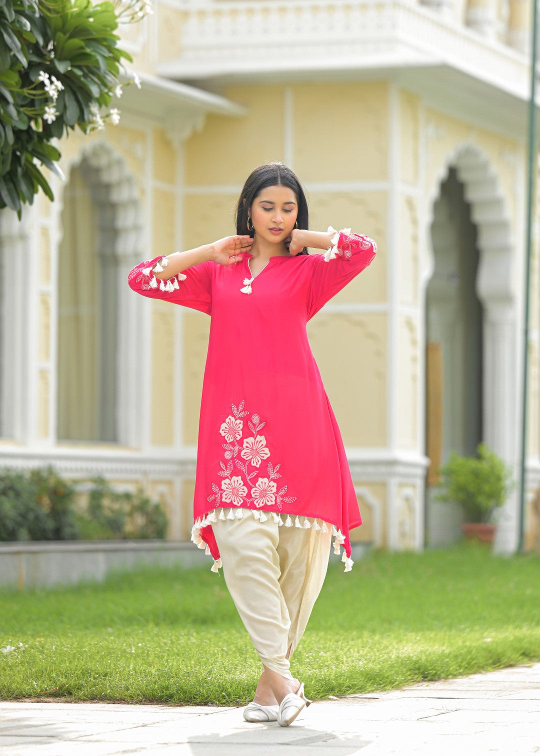 Kara cameo embroidery co-ord set