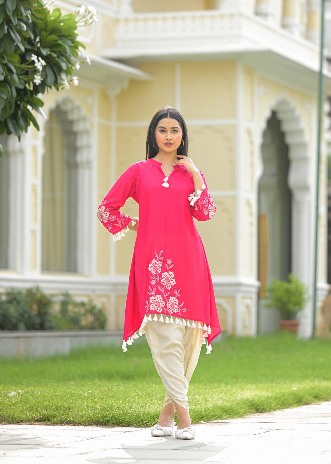 Kara cameo embroidery co-ord set