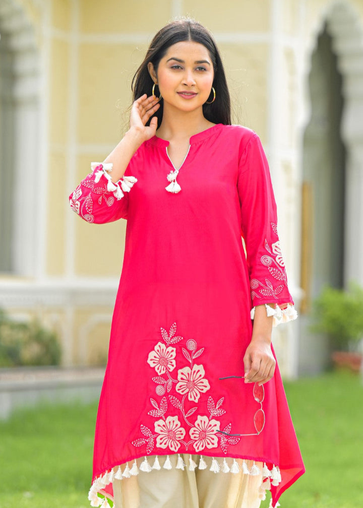 Kara cameo embroidery co-ord set