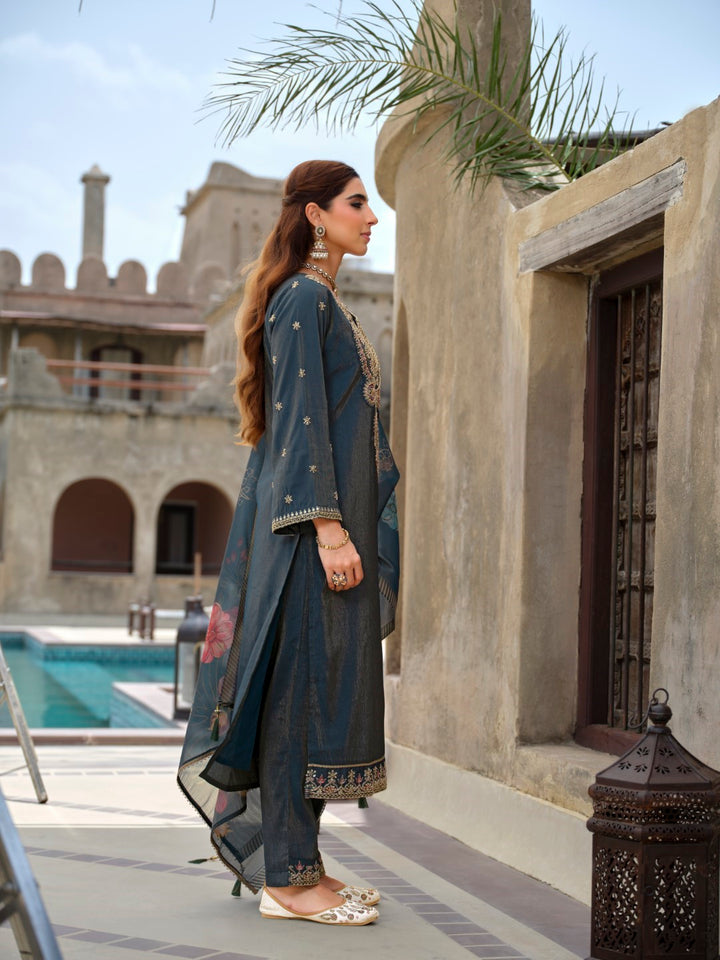 Vishesh Ash full work suit set