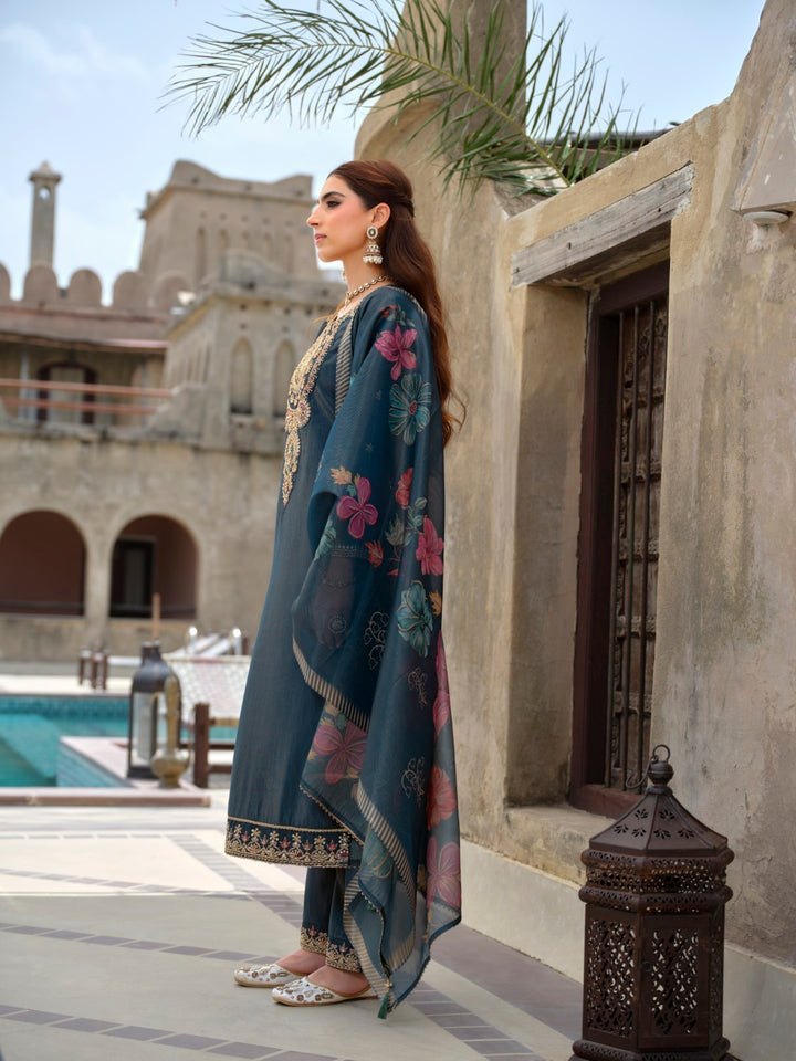 Vishesh Ash full work suit set