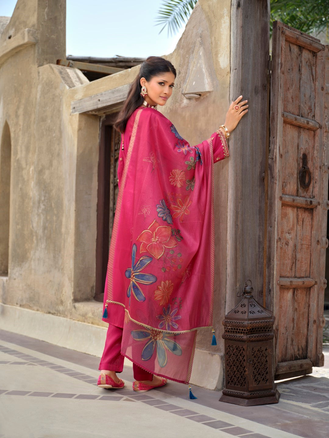 Vishesh rose full work suit set