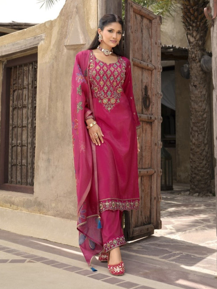 Vishesh rose full work suit set