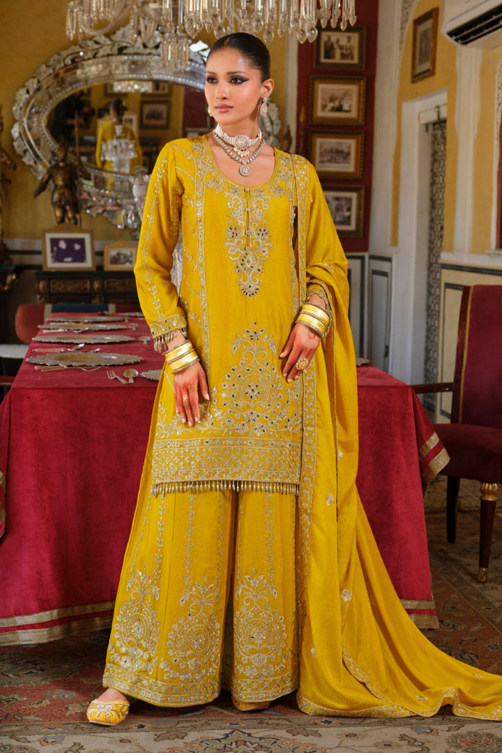 Sambhav amber full work suit set