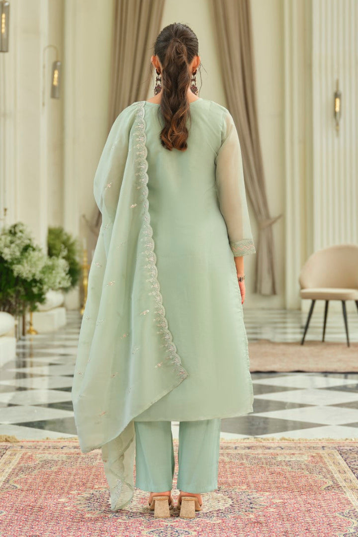 Adab minty full work suit set