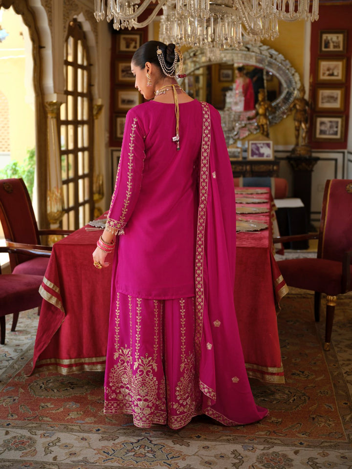 Sambhav rose full work sharara suit set