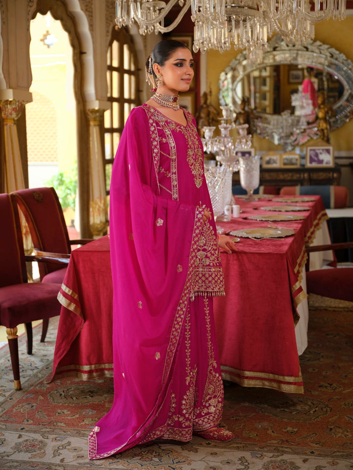 Sambhav rose full work sharara suit set