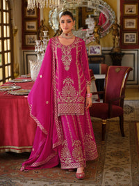 Sambhav rose full work sharara suit set