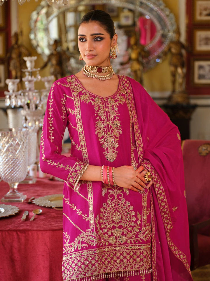 Sambhav rose full work sharara suit set