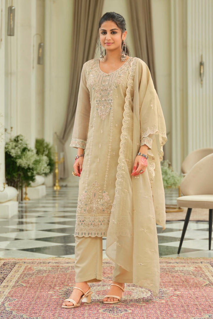 Adab caramel full work suit set