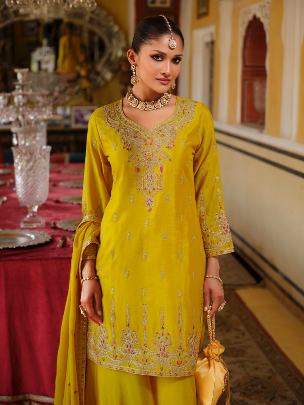 Biswas Amber Full Work Gharara Set