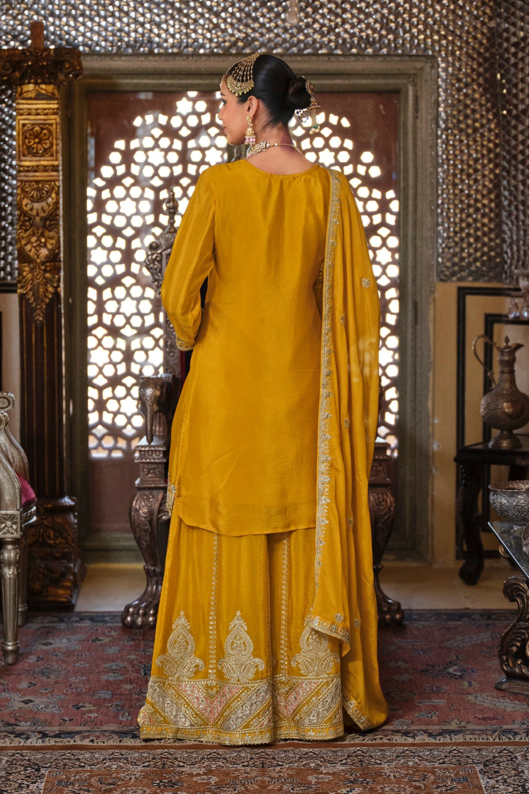 Gunja Amber Full Work Heavy Gharara Set