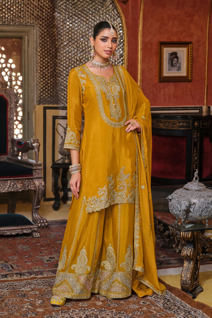Gunja Amber Full Work Heavy Gharara Set