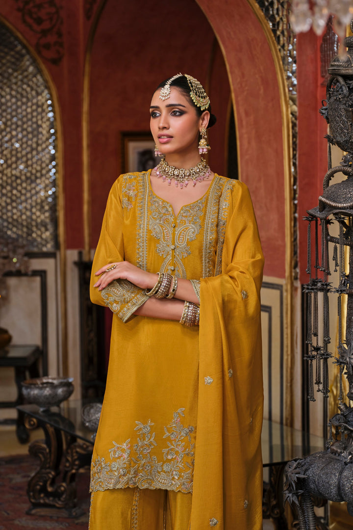 Gunja Amber Full Work Heavy Gharara Set