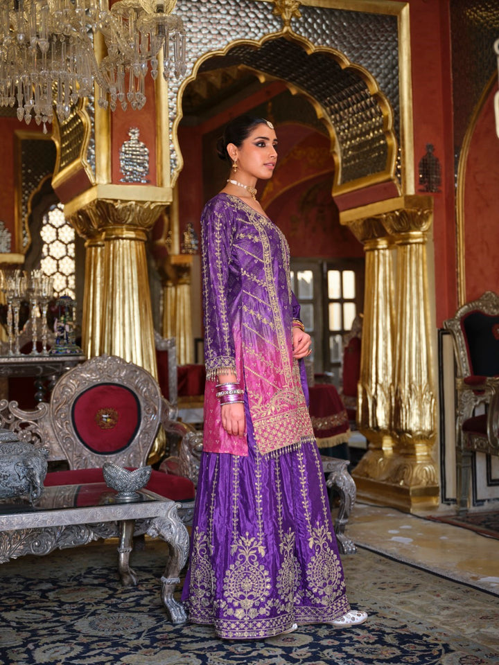 Ragini orchid full work suit set