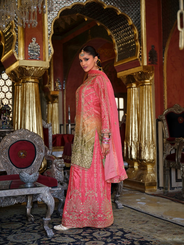 Ragini rose full work suit set