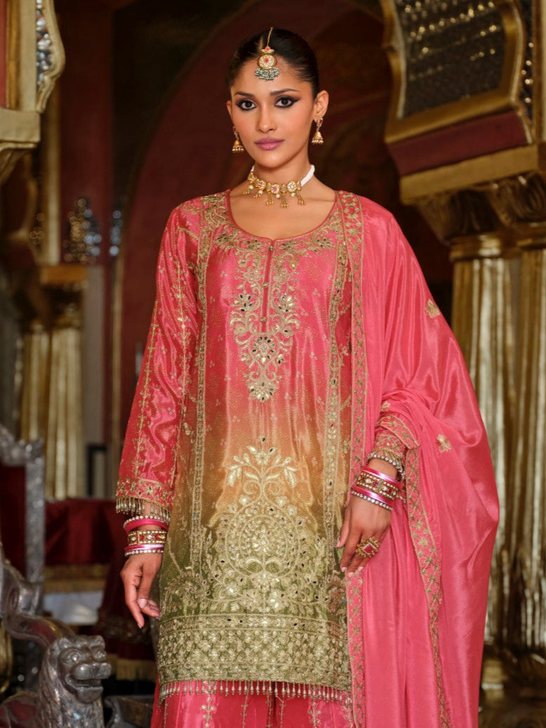 Ragini rose full work suit set