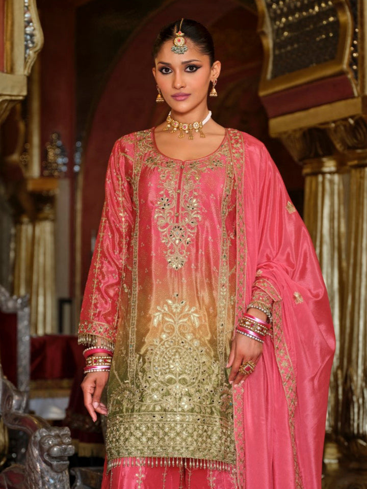 Ragini rose full work suit set