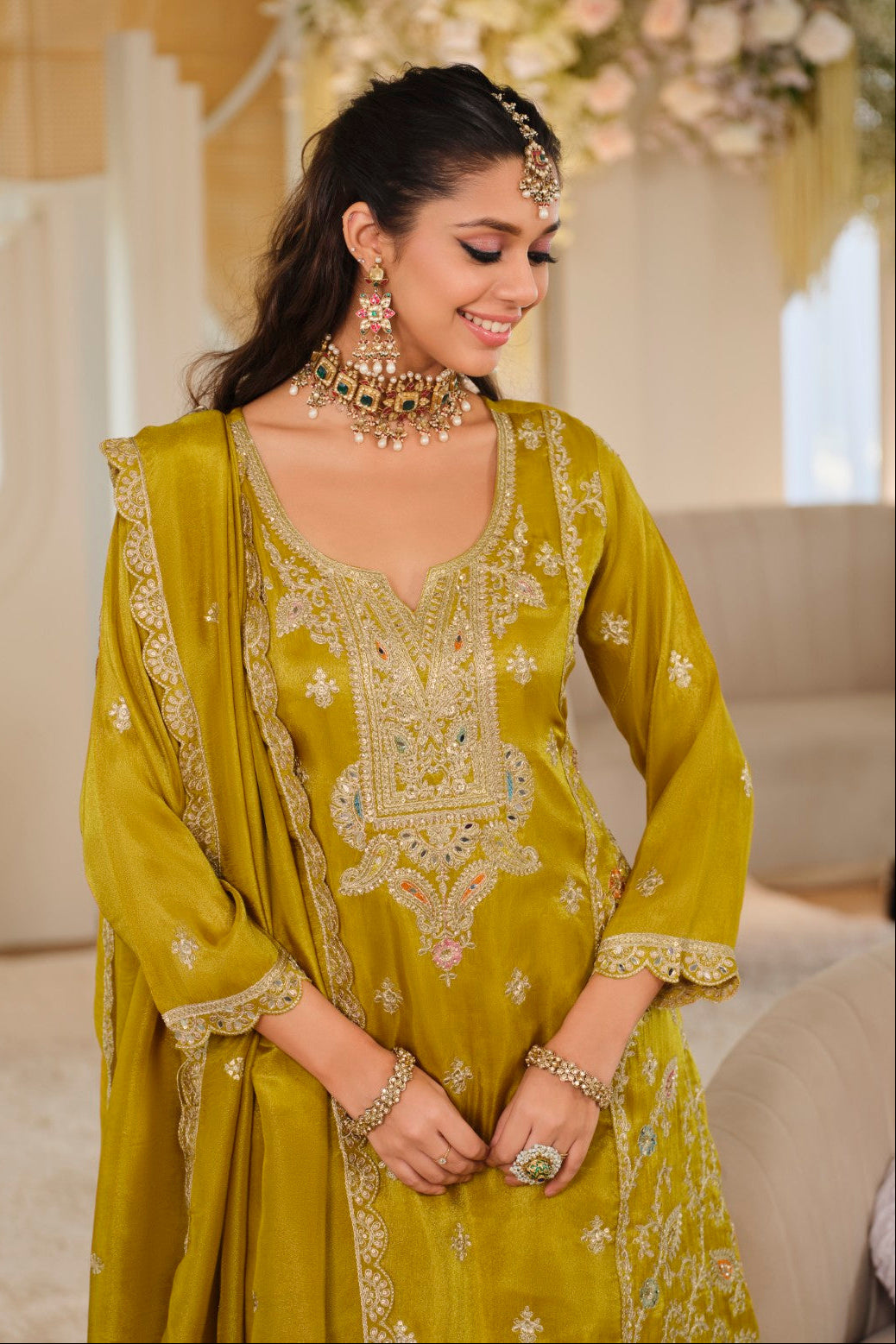 Areesa Amber Full Work Suit Set