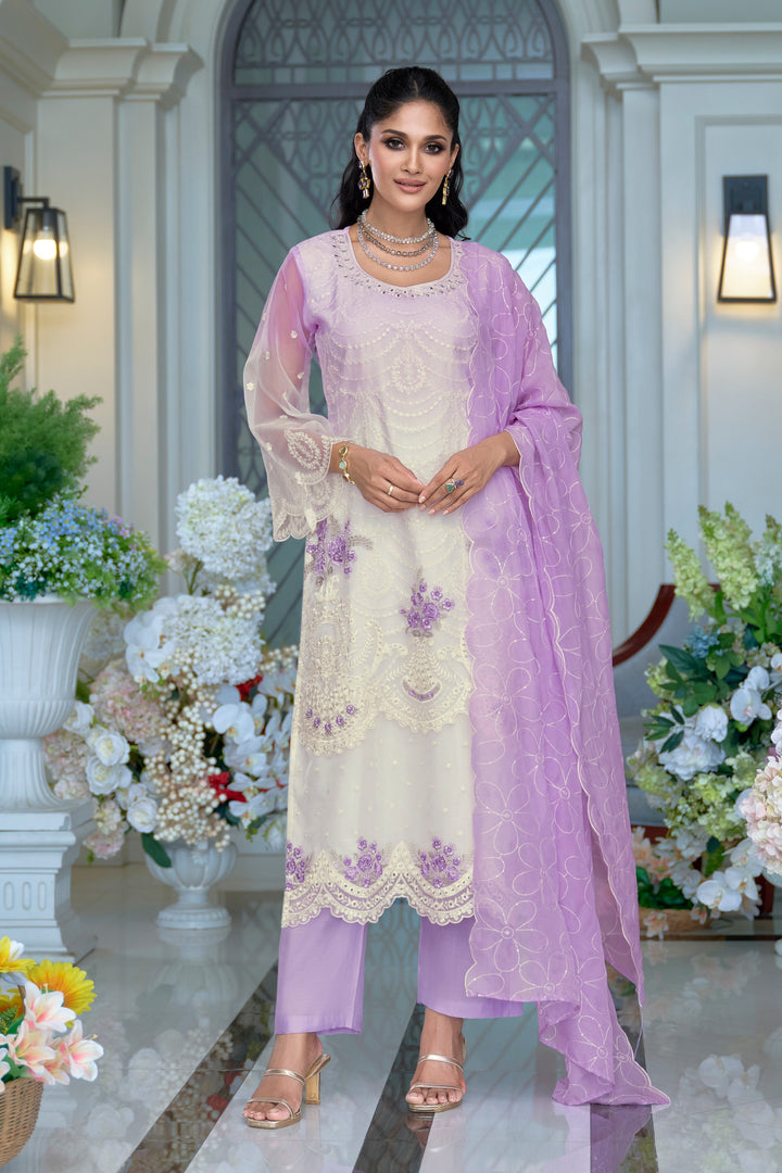 Kaynat Lavender Full Work Suit Set