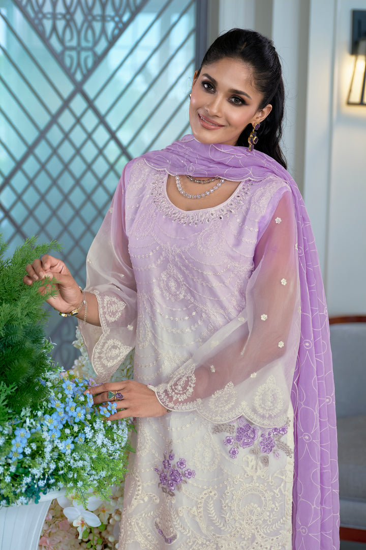 Kaynat Lavender Full Work Suit Set