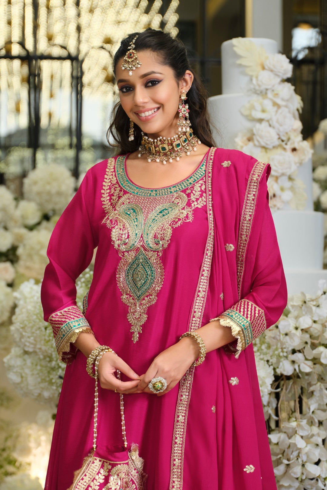 Areesa Rouge Full Work Heavy Suit Set