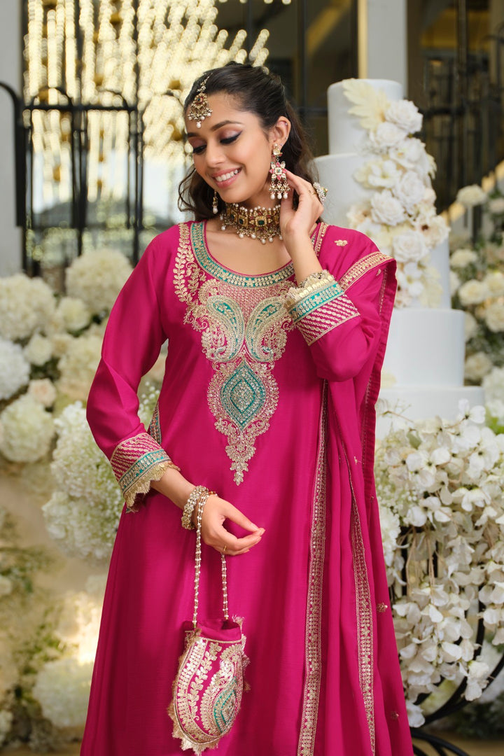 Areesa Rouge Full Work Heavy Suit Set