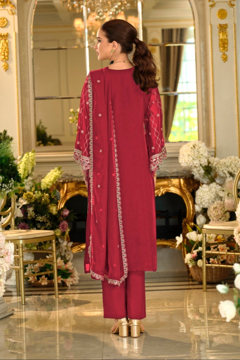 Itrake rose full work suit set