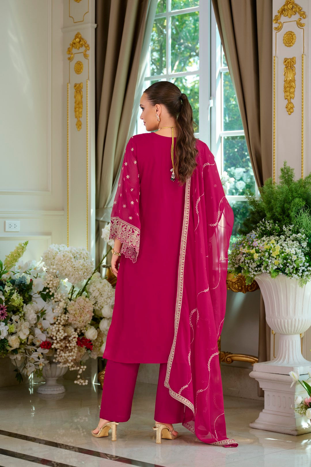 Ramneek Mulberry Full work suit set