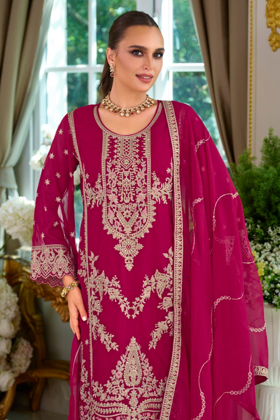 Ramneek Mulberry Full work suit set