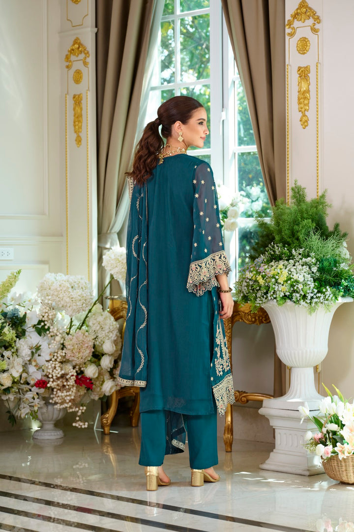 Ramneek Azure Full Work Suit Set