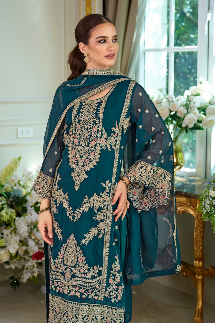 Ramneek Azure Full Work Suit Set