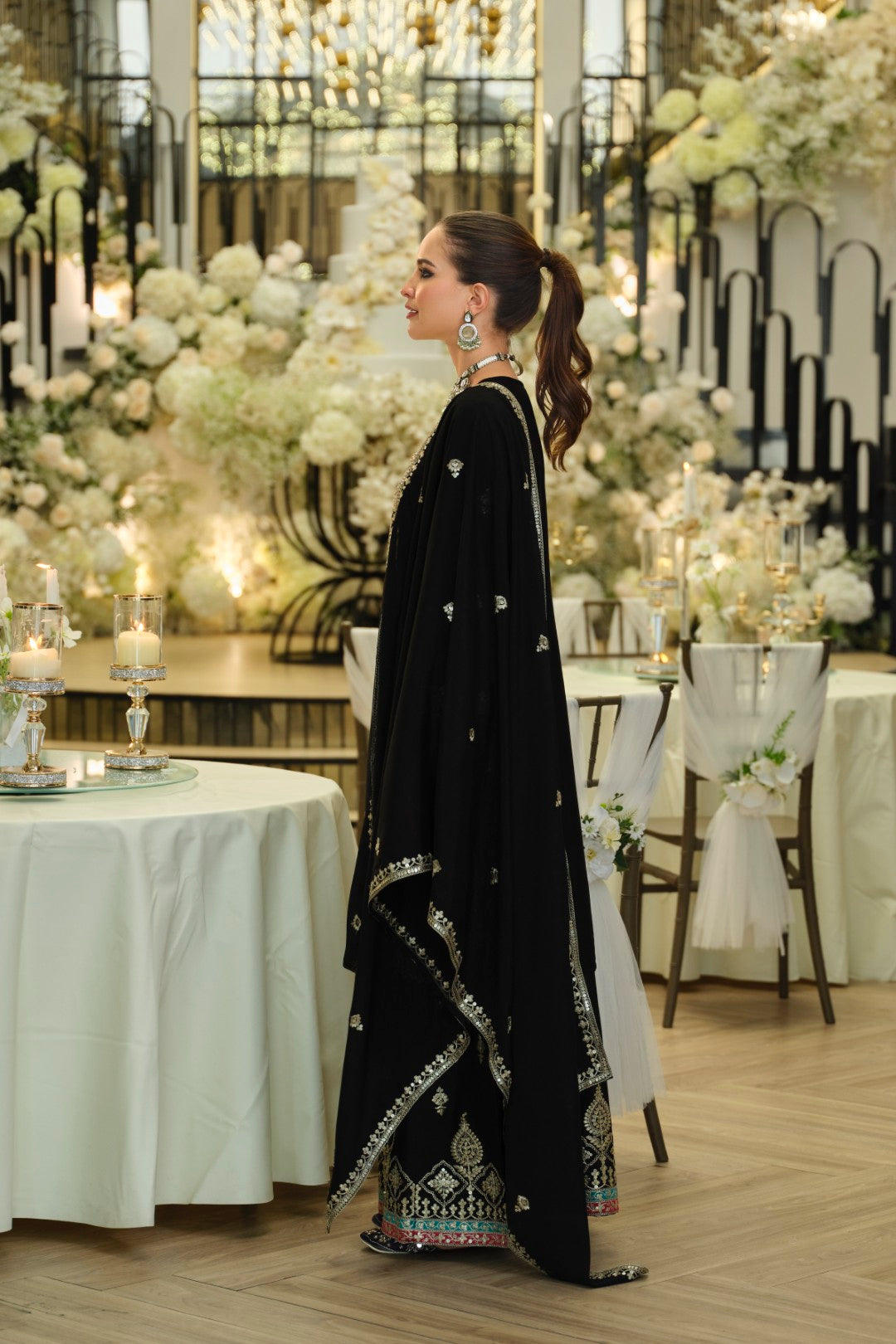 Areesa Jade Full Work Gharara Suit Set