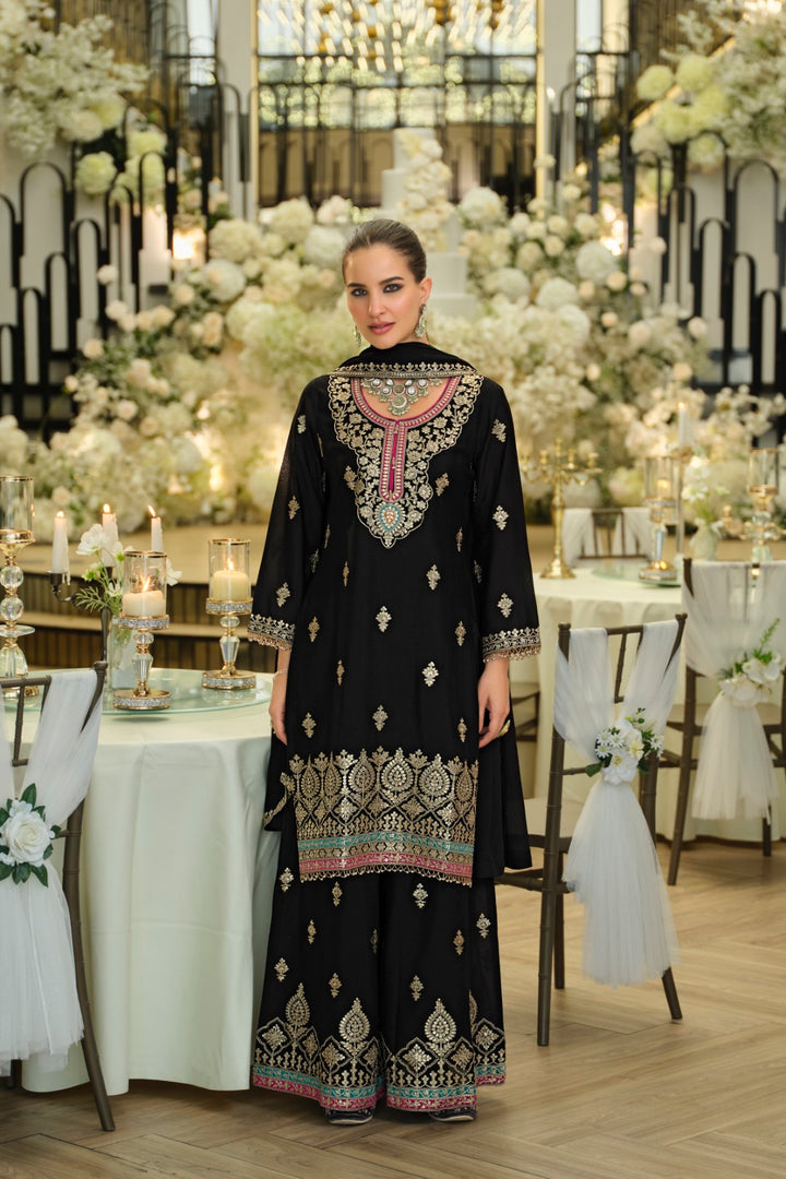 Areesa Jade Full Work Gharara Suit Set