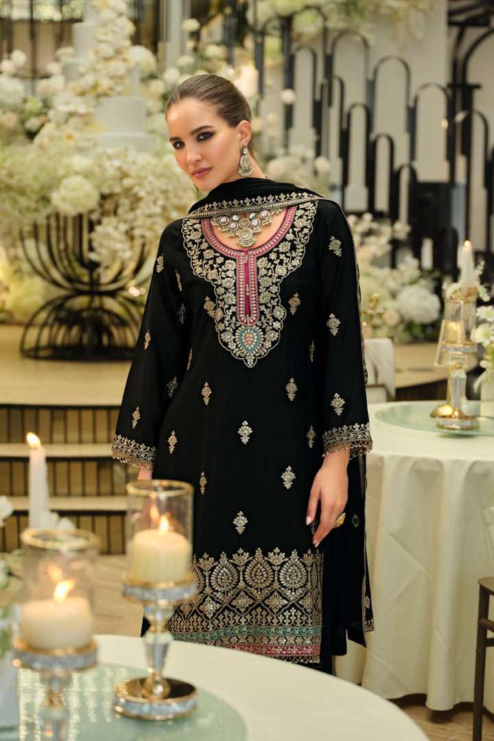 Areesa Jade Full Work Gharara Suit Set