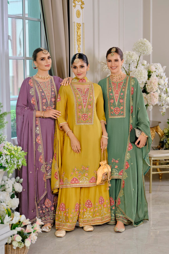 Suryamookhi amber Embroidery Gharara Suit Set